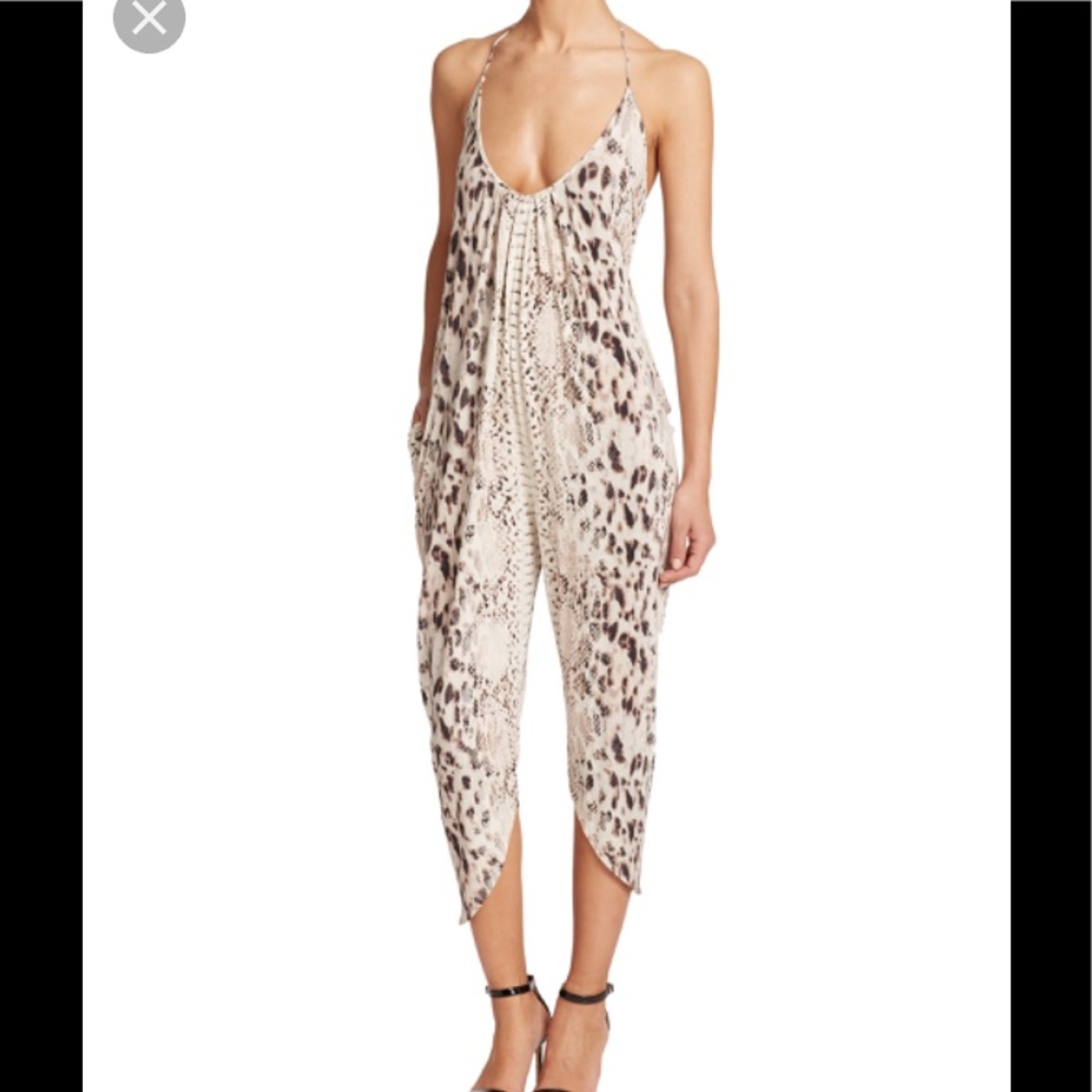 haute hippie halter jumpsuit